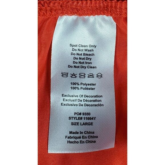 Yandy Ninja Costume Large Samurai Dragon Lady Fancy Dress Red Warrior Halloween - Picture 9 of 11